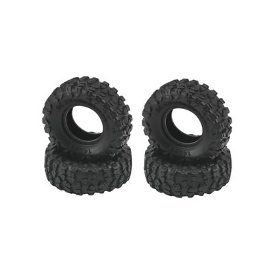 Hotteam Hobby Brass Offset 3.6mm Beadlock 0.7'' Wheel RimsTire 20mm Outer Diameter for AXIAL SCX30 Ford Bronco 4X4 Jeep K10 Upgrade Parts (0.7 14x35mm Tire)