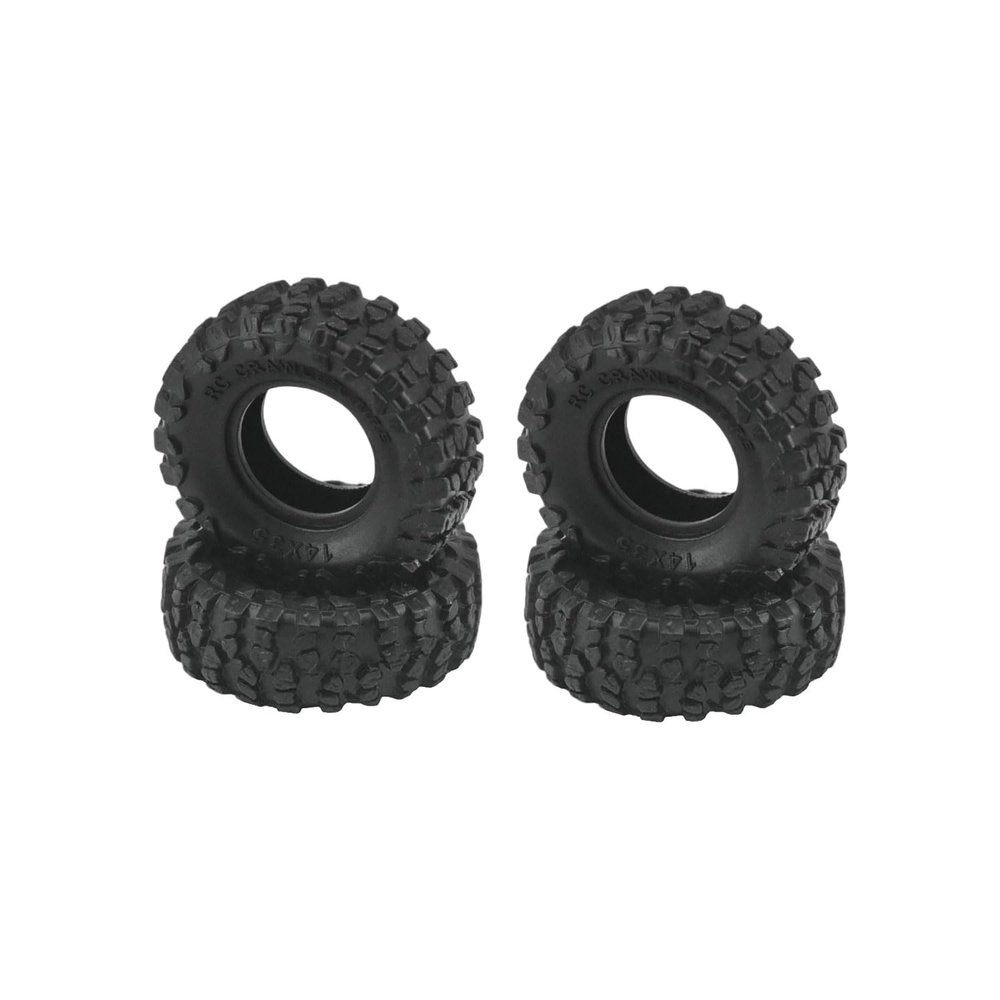 Hotteam Hobby Brass Offset 3.6mm Beadlock 0.7'' Wheel RimsTire 20mm Outer Diameter for AXIAL SCX30 Ford Bronco 4X4 Jeep K10 Upgrade Parts (0.7 14x35mm Tire)