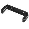 Alomejor RC Car Servo Mount, Aluminum Alloy Bridge Servo Mount with Black Engraved Gold Edge for Capra UTB10 1/10 RC Crawler Upgrades Accessories (Black) view 2
