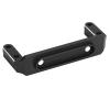 Alomejor RC Car Servo Mount, Aluminum Alloy Bridge Servo Mount with Black Engraved Gold Edge for Capra UTB10 1/10 RC Crawler Upgrades Accessories (Black) view 3