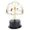 Solar System Desk Decor, Solar System Metal Ornament, Educational Planet Model with Sturdy Iron Construction, Retro Astronomy Desk Toy for Study Room and Office view 1