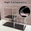 24 22 20 18 16 14 12 10 8 6 in Long Clear Acrylic Display Case, Stackable Models Showcase for Home Retail Store Organizer, Cube Storage Box(45x30x30cm/17.7x11.8x11.8in) view 3