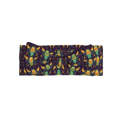 GVYGVY Baby Headbands for Girls 1Pcs - Lobster Green Print Elastic Baby Hair Bows for Girls, Soft Toddler Headband for 0-6 Months, Infant Newborn Bows Accessories Essentials