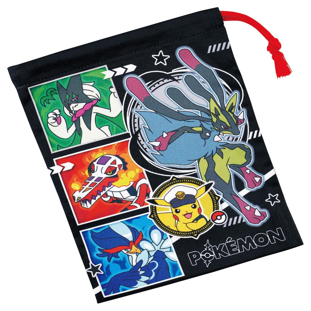 Skater KB63SN-A Children's Cup Bag, Drawstring Bag, Made in Japan, Pokemon 26, Boys
