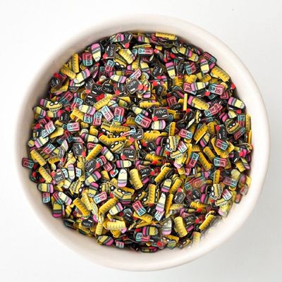 5mm Faux Back to School Sprinkle Mix, Teacher Theme Fake Sprinkles for Fake Bake, Slime, Nail Art, Resin Crafts, Tumbler Shakers, DIY Embellishments (30g Bag)