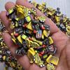 Back to School Polymer Clay Sprinkle Mix, 10mm School Bus, Pencil, Blackboard, Eraser Shapes, Fake Sprinkles for Crafts, Slime, Resin, Tumbler Shakers, DIY Decor (5g Bag) view 2