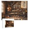 1000 Pieces Wooden Jigsaw Puzzles for Adults Rustic Whiskey Bar with Liquor Bottles and Copper Tools Pub Artwork Relaxation Game for Whiskey Lovers view 4