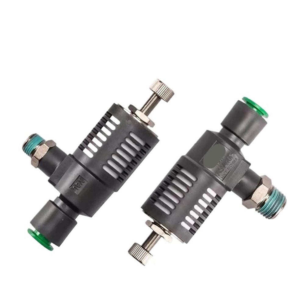 1PCS Quick Coupling Of Exhaust Valve With Throttling Muffler ASV310F ASV410F ASV510F-01-02-03-04-06S-08S-10S-12S(ASV310F-01-08S)
