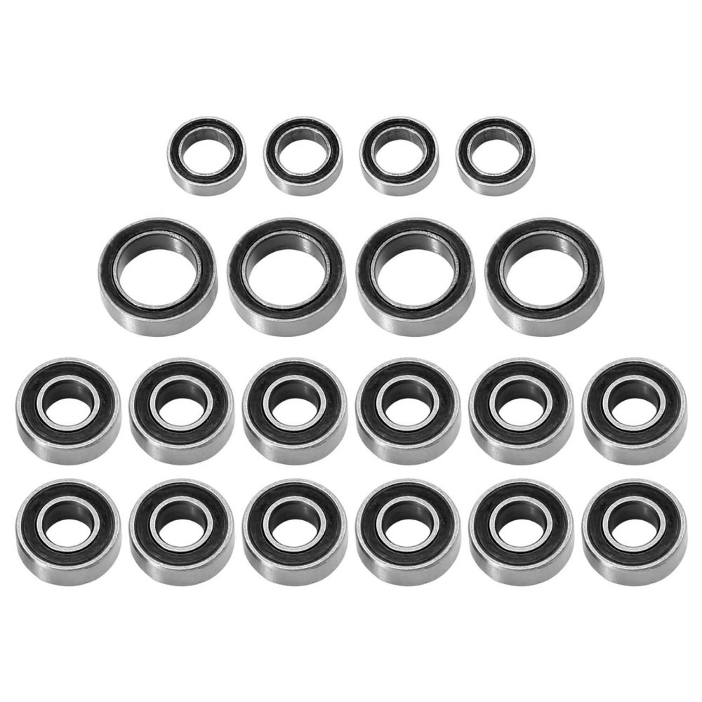 Compatible with Tamiya for TT01 for TT-01 TT-01E for TT-02B TT-01D 1/10 RC Car Upgrade Parts Accessories 20pcs Sealed Bearing Kit RC Accessories