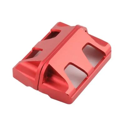 Rc Upgrade Components For Traxxas For E-Maxx For Summit For E-Revo For Revo 3.3 Metal Servo Protective Cover RC Upgrade Modification Repair Parts(Red)