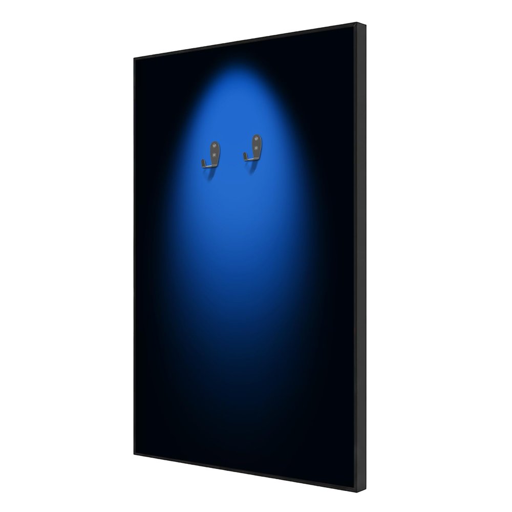 Halo Wall Display Frame for Open-Wheel Race Car Block Set 42206, Blue