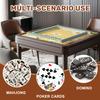 31.5" x 31.5" Mahjong Mat for Table with Carrying Bag White Daisy Flowers Yellow Gingham Non-Slip Noise-Reducing Game Mat Mahjong Accessories for Poker Dominoes Board Games view 3