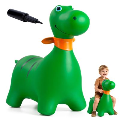 EVERICH TOY Bouncy Dinosaur for Toddlers 18M+, Bouncy Animals Ride-on Horse