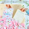 BrightRow 4 Pcs Mahjong Shuffler Cards for Tiles Mixing & Shuffling Portable Mah Jong Accessories Gift Party Supplies Waterproof Rules Printed Mixer 7 x 5 in for Tiles Lover(Pastel,Linear,Bird) view 4
