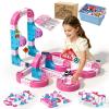 Electric Train Set for Kids 3 4 5 6 7 8 9, 3D Infinity Racer Magnetic Track 177PCS, Flexible Modular Building Train with Gravity-Defying Motorized Trains, STEM Learning Birthday Gift for Boys & Girls view 1