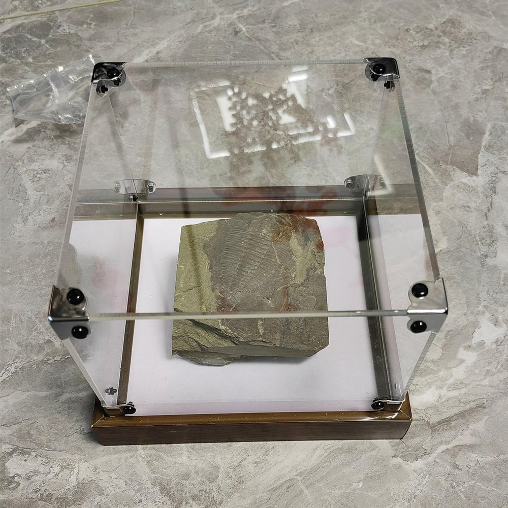 Metal Corner Acrylic Display Case 4x4x4 6x6x6 22x22x22 30x30x30, Clear Acrylic Dustproof Storage Box for Toy Figure, 3cm Wood Base Countertop Bins(70x25x25cm/28x10x10in)
