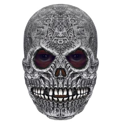 Scary Skull Mask,Full Head Ghost Skeleton Mask,Horror Demon Skull Headgear Dress Up for Halloween Birthday Role-Play Party