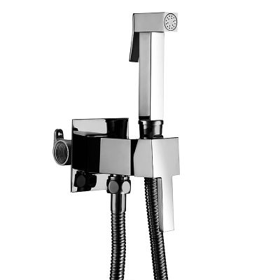 Hand Held Bidet Sprayer for Toilet Brass Hot and Cold Water Baby Cloth Diaper Sprayer Wall Mounted Toilet Sprayer with 59 inch Shower Hose Portable Bathroom Toilet Cleaning Shower Kit,Rose gold,01