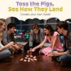 30Pcs Mini Pig Dice Game Set with Markings, Storage Bag, No Scorecard view 4