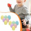 12 Pieces Empty Easter Eggs Fillable Eggshell Goodie Bag Fillers Basket Stuffers Ornament Toys Bright Pp Design Suitable for Party Favors Classroom Pr, Macaron Color view 4