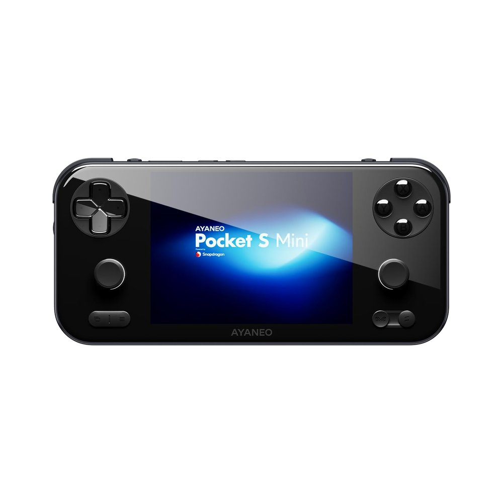 AYANEO Pocket S Mini Android Handhelds, 4.2" 4:3 1280x960 HD LCD Screen, Snapdragon G3x Gen 2 Gaming Handheld, Hall Effect Joysticks & Triggers, CNC Metal Frame(Obsidian Black, 12G+256G)