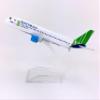 LGSRSNXHTX Airbus A320 Bamboo Air Vietnam Regional Airliner Alloy Aircraft Model for Collection and Display for Aviation Enthusiasts Home and Desktop Decoration view 2