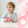 Axolotl Squishy Toy for Kids Ages 3+ & Adults, Slow Rising Sensory Fidget Toy, Cute Squeeze Toy for Desk, Classroom & Travel(Large Sequins Pink) view 3
