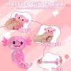 Axolotl Squishy Toy for Kids Ages 3+ & Adults, Slow Rising Sensory Fidget Toy, Cute Squeeze Toy for Desk, Classroom & Travel(Large Sequins Pink) view 4