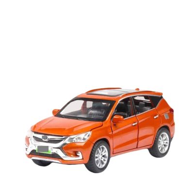 Classic Diecast Car 1:32 for BYD Song Metal Body Plastic Interior(Orange)