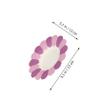 FRCOLOR Flower Shaped Disposable Paper Plates 50pcs Party Plates for Birthday Party Tableware Picnic Supplies Random Color view 2