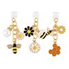 LuneClat Dust Plug Charm Cute Daisy Bee Alloy Chain for Kindle E-Reader view 1