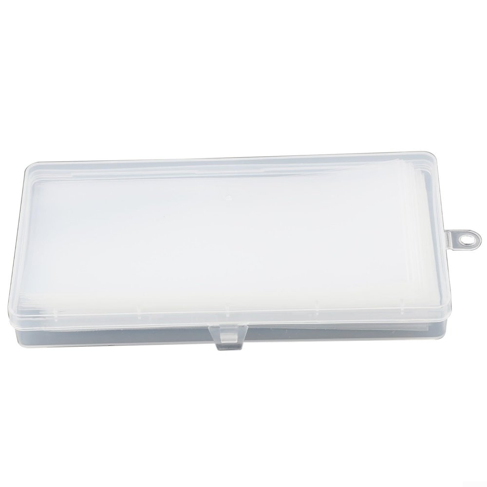 100 Pack Clear Paper Money Holders with Storage Box, Polypropylene Currency Storage Sleeves for Banknote Protection and Display, Transparent Bill Protectors for Collectible Cash Organization