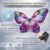 Bionic butterfly Sensor-assisted ornithopter drone 2.4GHZ 4CH Flying insect toy Handmade with LED lighting 3 Batteries 15+ Minutes Flight for Beginners & Adult(Purple) view 4