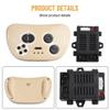 HH707K-2.4G 6V 12V Electric Vehicle Receiver and 2.4G Transmitter Compatible with HH670Y RC and HH619Y RC Models for Ride-On Cars(HH707K 6V and HH619Y RC) view 2