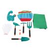 SPYMINNPOO Kids Gardening Set, ABS Gardening Tools with 4 Sand Digging Tools Watering Can Apron Gloves Storage Bag, for Outdoor Learning Camping Picnics view 1