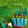 SPYMINNPOO Kids Gardening Set, ABS Gardening Tools with 4 Sand Digging Tools Watering Can Apron Gloves Storage Bag, for Outdoor Learning Camping Picnics view 4