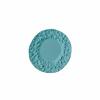 KiBcsLic Miniature Dish Plates Realistic Design Rock Pattern Toy Plate Alloy Construction Textured Dollhouse Dish for Hobbyists, Blue, 37-4mm view 1