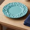 KiBcsLic Miniature Dish Plates Realistic Design Rock Pattern Toy Plate Alloy Construction Textured Dollhouse Dish for Hobbyists, Blue, 37-4mm view 4