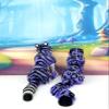 2pcs 3D Printed Tiger and Leopard, 6.5" Wild Jungle Animal Creatures Articulated Fidget Animal for Home Office Executive Desk Decoration AT001-ASL001-PURPLE view 4
