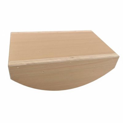Qianly Pilates Rocker Board Heavy Duty Wood Wooden Balance Board Low-Impact Exercise Core Strength for Beginners, Kids, Gym, Wood