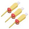 LOORGVEL 3pcs Bottle Brush Cleaner Set for Infants with Straw and Lid Detail Brushes, Yellow, Multifunctional Bottle and Nipple Cleaning Tool for Daily Feeding Hygiene view 1