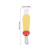 LOORGVEL 3pcs Bottle Brush Cleaner Set for Infants with Straw and Lid Detail Brushes, Yellow, Multifunctional Bottle and Nipple Cleaning Tool for Daily Feeding Hygiene view 2