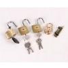 lstyty Montessori Daily Life Teaching Tools The Work of Unlocking Locks 5-Piece Imitation Copper Lock Home Set Educational Toy,B view 4