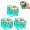 Ice Cubes Stress Balls,Ice Cubes Marine Shells Squishies Toy,Soft Slow Rise Squishy Stress Relief Sensory Toy,Soft Slow Rise Stress Relief Cube for Adults Party Office Home Use(2pcs) view 1