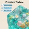 Ice Cubes Stress Balls,Ice Cubes Marine Shells Squishies Toy,Soft Slow Rise Squishy Stress Relief Sensory Toy,Soft Slow Rise Stress Relief Cube for Adults Party Office Home Use(2pcs) view 2