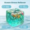 Ice Cubes Stress Balls,Ice Cubes Marine Shells Squishies Toy,Soft Slow Rise Squishy Stress Relief Sensory Toy,Soft Slow Rise Stress Relief Cube for Adults Party Office Home Use(2pcs) view 3