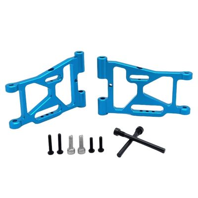 RC Repairs Models For MJX For Hyper Go 7303 1/7 Front For Swing Arm Metal For Swing Arm Pull Rod Steering Cup Parts RC Car(Azure)