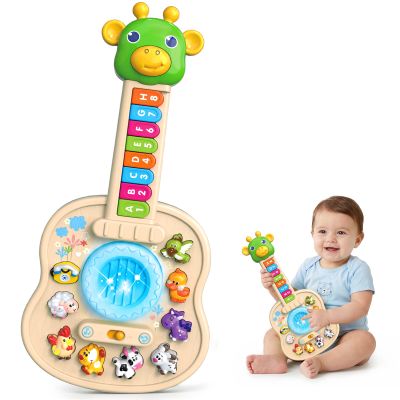 Musical Giraffe Guitar Baby Piano Toys for Toddlers 1-3 with Music & Light