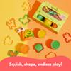 ChildGen Natural Play Dough Set, Non-Toxic, Super Soft, Long Lasting Playdough, Modeling Dough, Kids Arts & Crafts, Preschool Toys, 6-Pack of 4.5-Ounce Cans (Starter Set) view 3