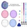 One-piece PC Protective Cover for Tamagotchi Paradise Electronic Pet Console Case Anti-Scratch Shockproof Drop-Resistant Dust-Proof Washable Sleeve Accessories with Keycap&Lanyard (Clear) view 2
